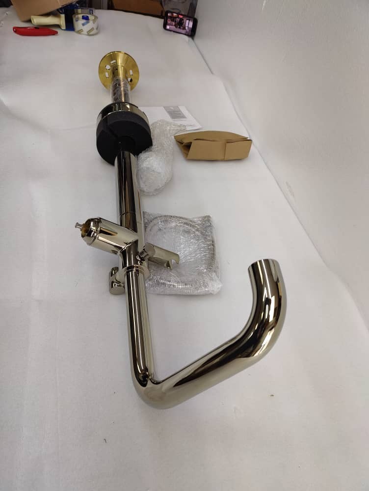 Brizo T70135-PNLHP Litze Floor Mounted Tub Filler with Built-In Diverter