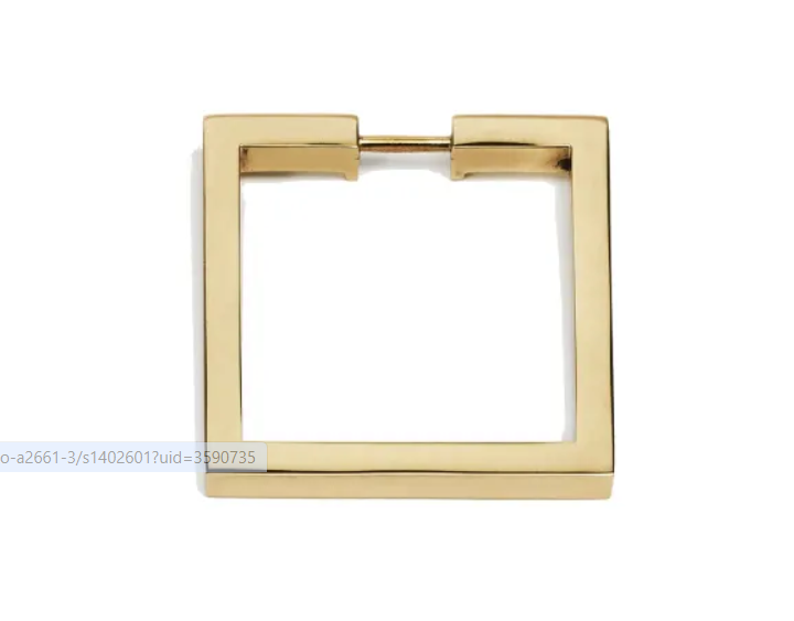 Alno A2670-25-PB Convertibles Solid Brass 2-1-2" Flat Square Cabinet Rin