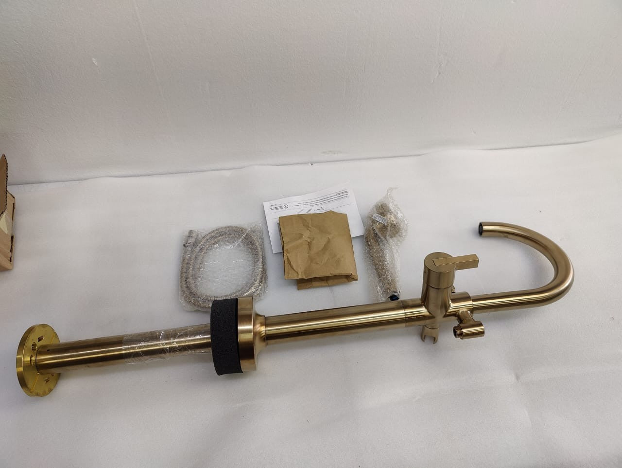 Brizo T70175-GL Odin Floor Mounted Tub Filler with Integrated Diverter