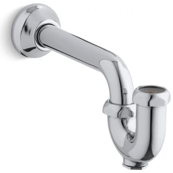 Kohler K-8998-CP Adjustable P-Trap with tubing outlet for 1.25" OD Inlet and