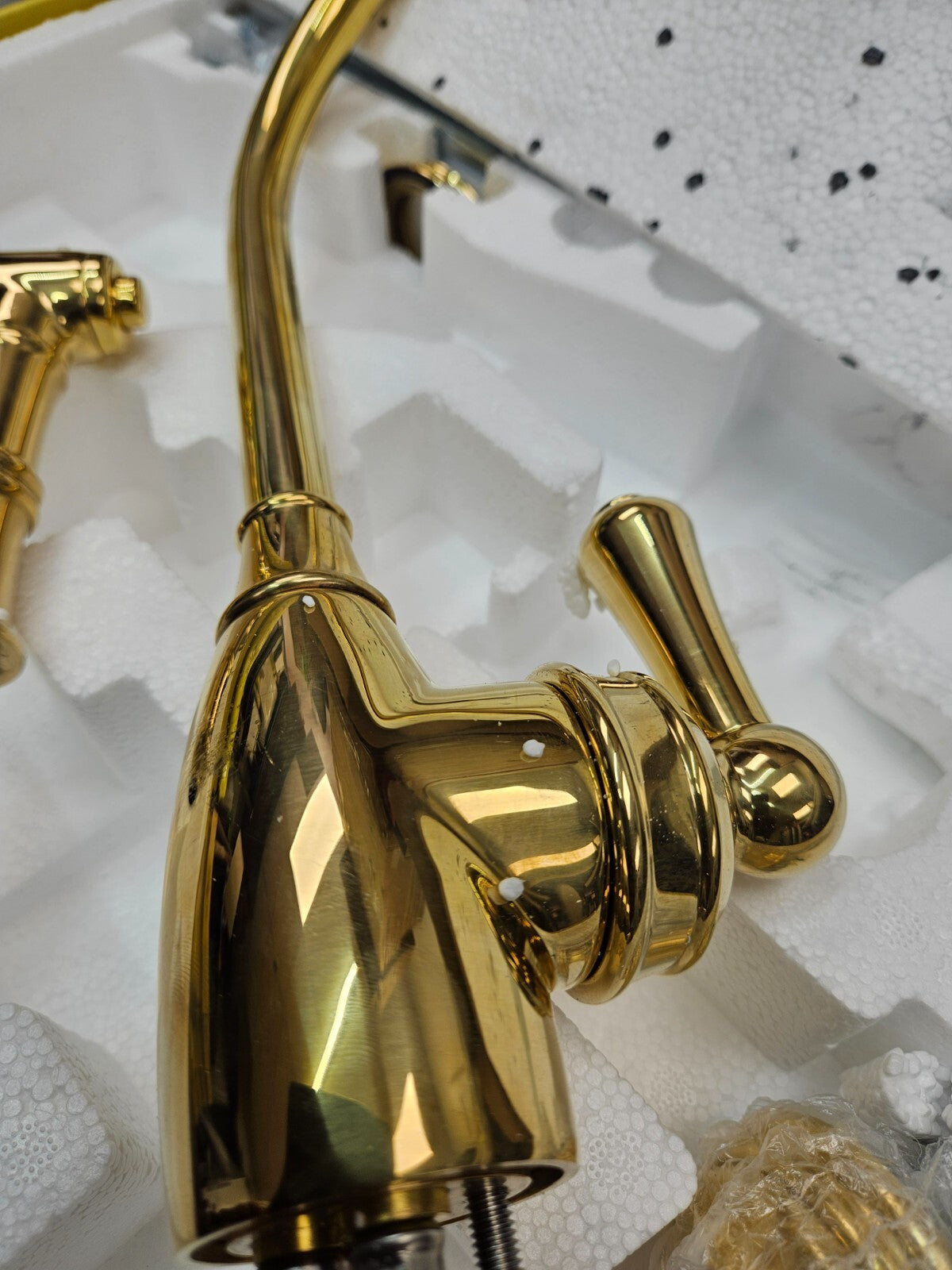 Perrin and Rowe U.4702ULB-2 Single Hole Kitchen Faucet UNLACQUERED BRASS