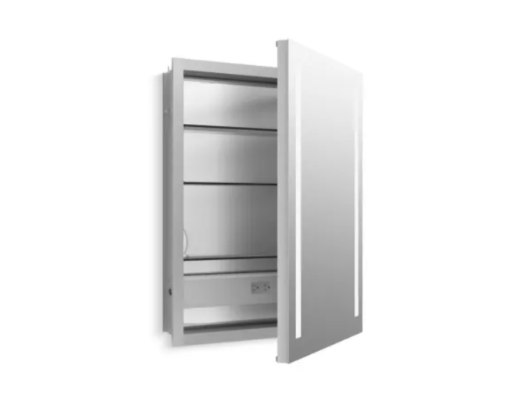 Kohler K-99007-TLC-NA Verdera 24" x 30" Lighted Single Door Medicine Cabin