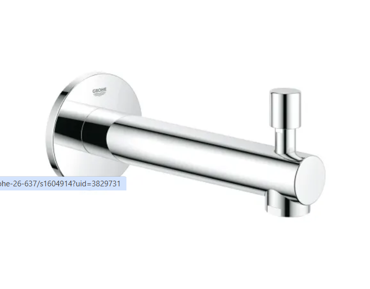 Grohe 13275001 Concetto 6-11-16" Integrated Diverter Tub Spout