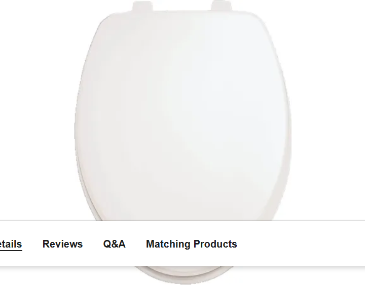 American Standard 5311012.020 Traditional Molded Wood Elongated Toilet Seat