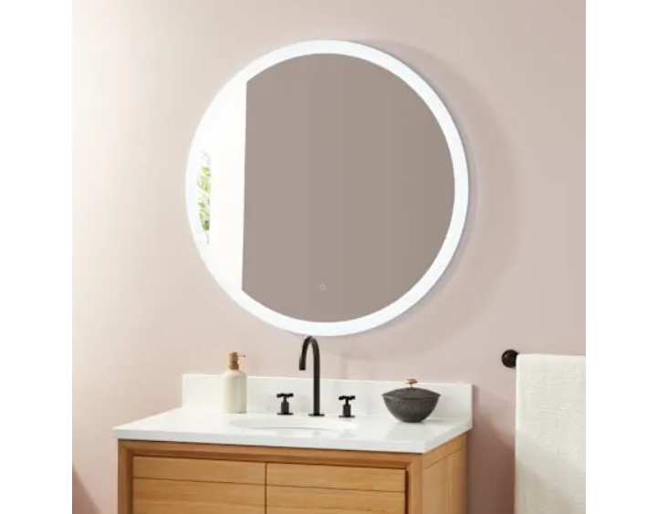 Signature Hardware SH662056LED Opalo 36" Diameter Modern Circular Framel