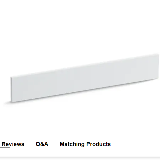 Kohler K-5451-S33 Solid/Expressions Solid Surface Material Side Splash