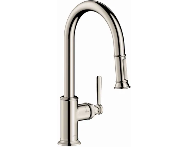 Axor 16581831 Montreux Single Handle Pull-Down Spray Kitchen Faucet with Togg