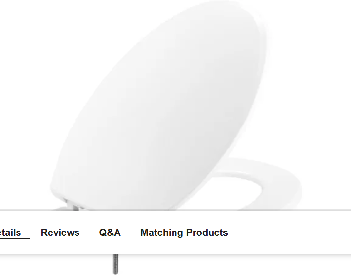 Bemis 7600T 000 Elongated Hospitality Plastic Closed-Front Toilet Seat