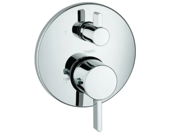 Hansgrohe 04230000 Ecostat S Collection Thermostatic Valve Trim with Integra
