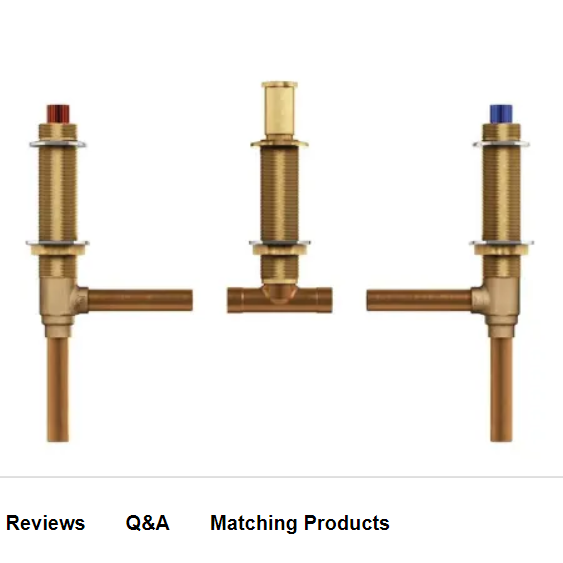 Moen 4792 1/2 Inch Sweat (Copper-to-Copper) Roman Tub Rough-In Valve with Adj