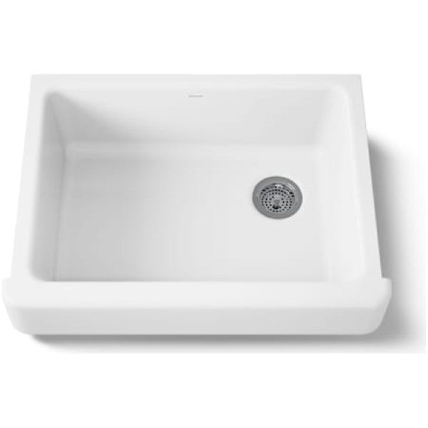 Kohler K-6486-0 Whitehaven 29-1-2 Self-Trimming Farmhouse Single Basin Ena