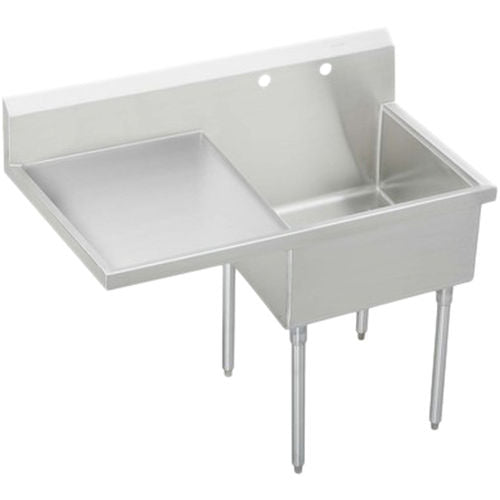 Elkay SS8124LOF2 Sturdibilt 49-1/2" Single Basin Free Standing Stainless Steel U