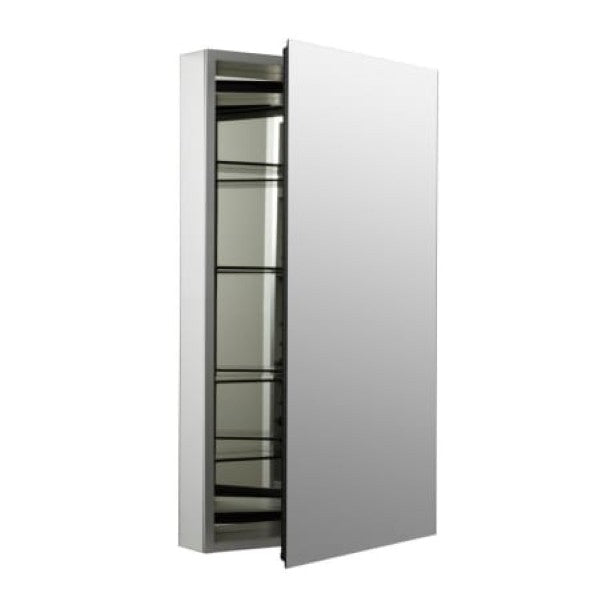 Kohler K-2918-PG-SAA Catalan 20" x 36" Aluminum Single Door Medicine Cabinet with 107 Degree Hinge