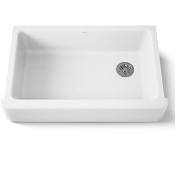 Kohler K-6489-0 Whitehaven 35-11-16 Self-Trimming Farmhouse Single Basin E