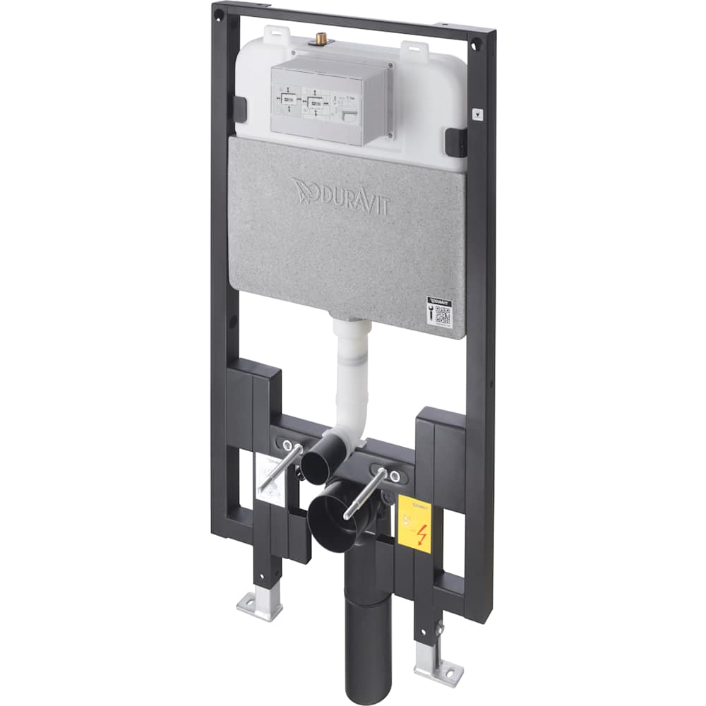 Duravit WD1022000091 DuraSystem 0.8 - 1.28 GPF Dual Flush In-Wall Tank and Carri