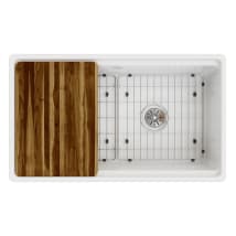 Elkay SWUF13320CBWH 33" Farmhouse Single Basin Fireclay Kitchen Sink with Basin