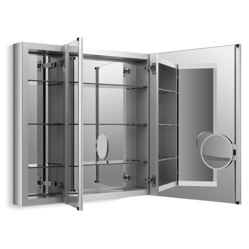 Kohler K-99011-NA 40" x 30" Triple Door Reversible Hinge Frameless Mirrored Medi
