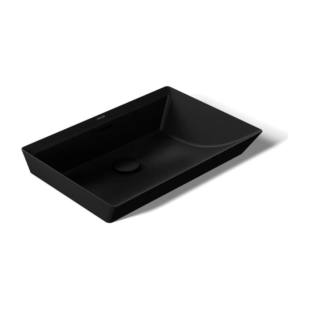 Kohler K-21060-HB1 Brazn 23" Rectangular Vitreous China Vessel Bathroom Ramp Sin