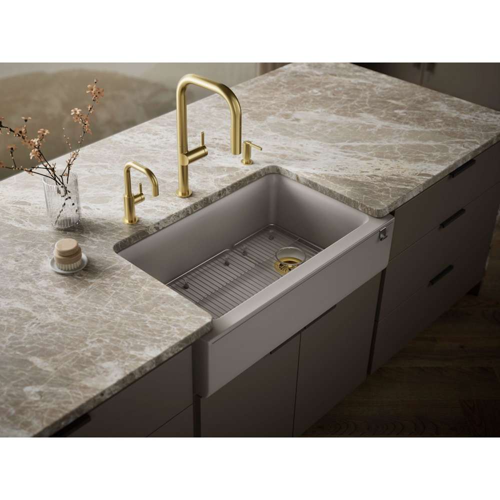 Kohler K-25786-CM3 Cairn 34" Undermount Single Bowl Farmhouse Neoroc Composite K