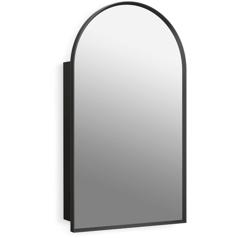 Kohler K-36540-BLL Verdera 20" x 34" Framed Arched Single Door Medicine Cabinet