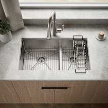 Kohler K-5284-NA Strive Smart Divide® 32" Undermount Double Basin Kitchen Sink w