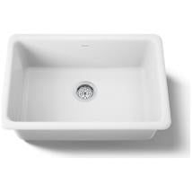 Shaws UM2318WH Shaker 23-7-16" Undermount Single Basin Fireclay Kitchen Sink