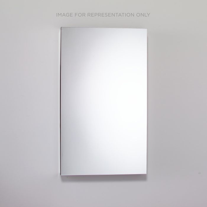 Robern MC2440D6FPLE4 M Series Cabinet, 24" W X 40" H X 6" D, Flat Top, Polished Edge, Left Hinge, Electric, Night Light, Defogger