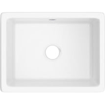Shaws UM2318WH Shaker 23-7-16" Undermount Single Basin Fireclay Kitchen Sink
