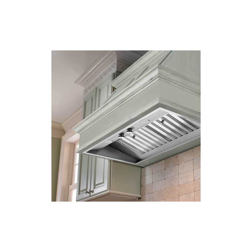 Vent-A-Hood M28SLD SS 28" Wall Mount Liner Insert with Single or Dual Blower Opt